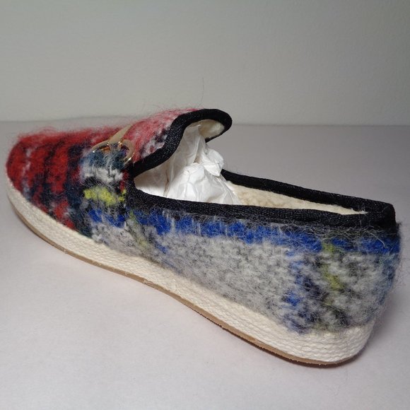 Steve Madden Size 7 M PAXTYN Red Plaid New Loafers - Picture 8 of 14